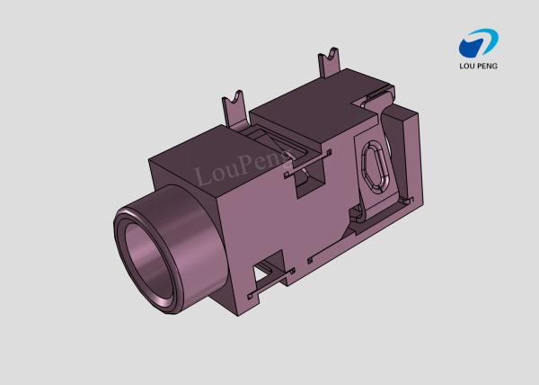 DC Jack Connectors, Cable-to-Board, 4 Position, Phone Jack, Right Angle, Printed