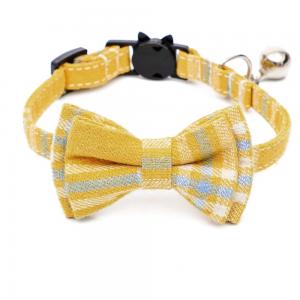 Wholesale Dog Pure Cotton Plaid 28X1cm Pet Bow Tie from china suppliers