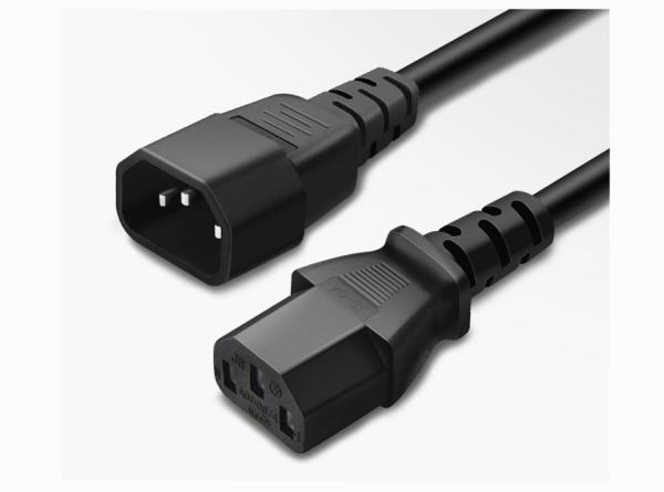 Best copper C14 Plug to C13 extension Power Cord 18AWG 10A/250V 1.5m-10m