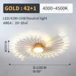 Fireworks led Chandelier For Living Room Bedroom Home chandelier luxury ceiling