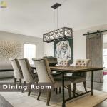 Iron Pendant Light Home Art Baking Paint Black LED Nordic Pendant Light