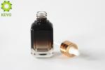 Thick Bottom Amber Glass Dropper Bottles For Foundation / Concealer Capacity