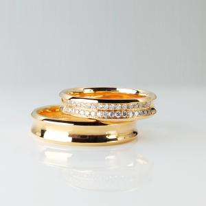 Wholesale Glossy ODM Men18 Engagement Gold Ring Designs For Couple from china suppliers