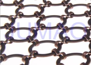Wholesale Bronze Hotel Metal Ring Curtain Antique Copper Space Partition With 22 Mm Rings from china suppliers