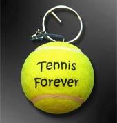 Wholesale promotional logo printed tennis ball keychain from china suppliers