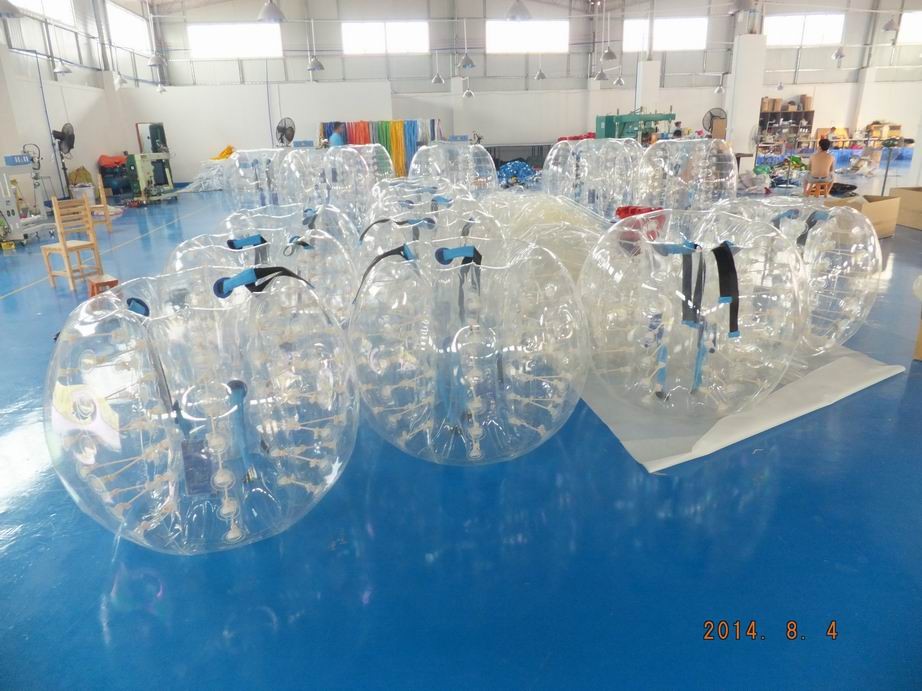 0.7mm Clear TPU Kids Bumper Ball, Inflatable Body Zorb Ball For Fun