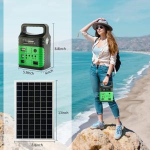 China Camping Portable Solar Panel Energy System Kit With Charger Radio Home Storage on sale