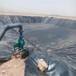 Black HDPE Geomembrane Liner 1mm for Agricultural Pond Waterproof 0.5mm 0.75mm 1