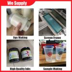 HY300A 5-7BAR Plastic Cup Printer Machine 1200P/H Mug Screen Printer