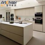 Kitchen Wooden Cabinet With Cupboard Accessories Assortment And Plywood Material