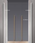 Furniture Arc Cabinet Wardrobe Hidden Pull Handles 1000mm Long Aluminum