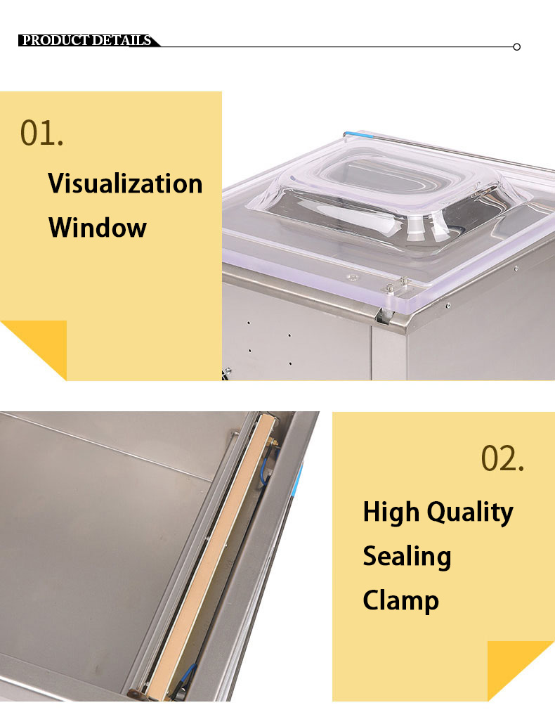 Vacuum Packing Machine DUOQI DZ-350 for Meat Fish Paste Sealing in Retail Market