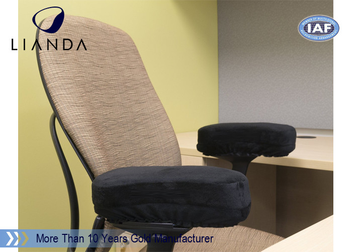 Colorful Velboa High Density Memory Foam Cover For Student Chair , Black Color