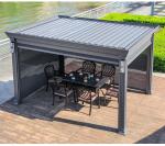 Villa Garden Leisure Shade Aluminium Pergola With Louvered Roof