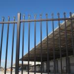Quality Galvanized Tubular Steel Fencing stain black interpon Powder Anti UV