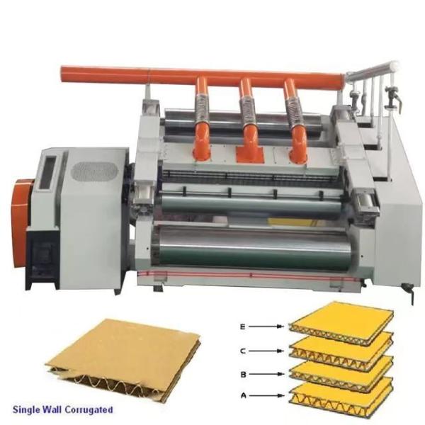 3000x1600x2000mm High Speed Single Face 2 Ply B E Flute Cardboard Corrugated