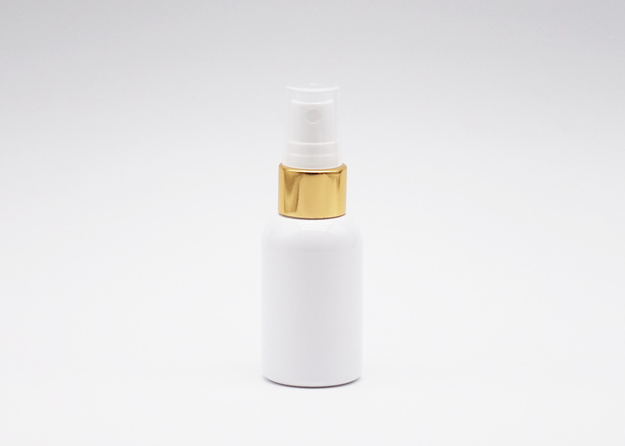 30ml 50ml 60ML Personal Care Fine Mist Plastic Spray Bottle White Empty Refillable