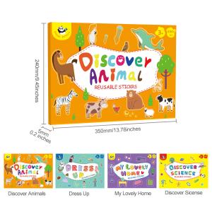 Wholesale Removable Static Sticker Toddlers Kawaii Cute Stickers Book Creativity Stimulation from china suppliers