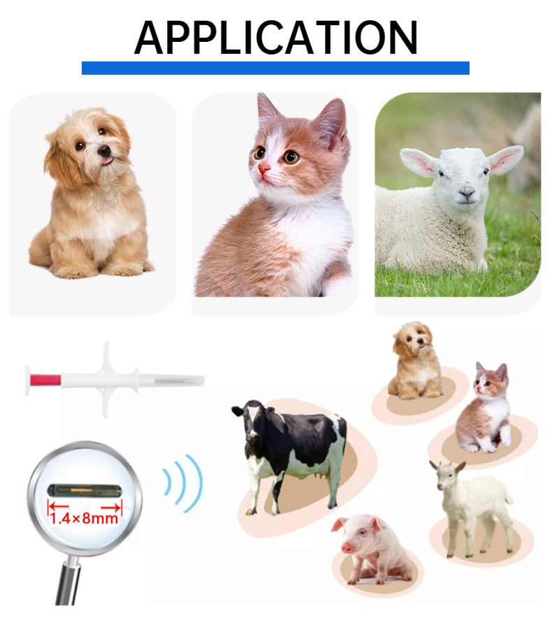 Hitag - S256 EM4305 Smaller Animal Microchip ISO Compliant Transponder Unique ICAR NO