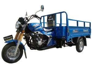 Wholesale Blue Fuel Motor 150CC Cargo Tricycle With Round Headlight Load 800kg from china suppliers