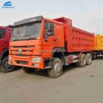 Year 2014 Sinotruck Used Howo Dump Truck 375hp With Euro 3 Emission Standard