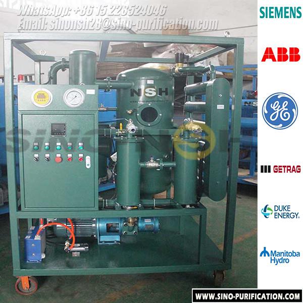 Oil Heating SGS Transformer Oil Purifier Double Stage High Efficient 36kW 3000L