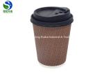 Organic Disposable Ripple Wall Paper Cup Double Layer Biodegradable Grade