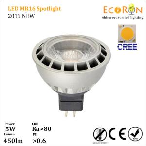 China cree cob mr16 12v 5w 7w led spot light bulb led light 12v 80lm/w ra>90 with ce rohs on sale
