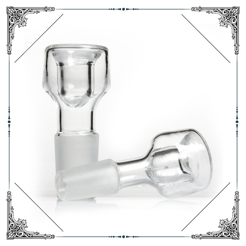 14mm Male 18mm Male Clear Glass Tobacco Bowls For Bongs Accessories