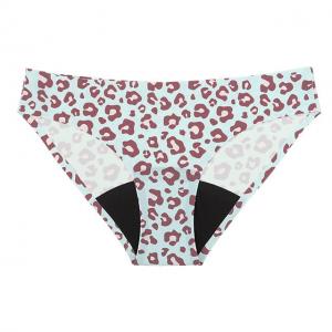 China Breathable Sexy Period Underwear Seamless Leopard Ice Silk Underwear Women'S on sale