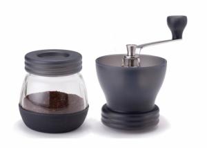 Wholesale Glass Adjustable Manual Coffee Grinder With Ceramic Burrs , 100ml Capacity from china suppliers