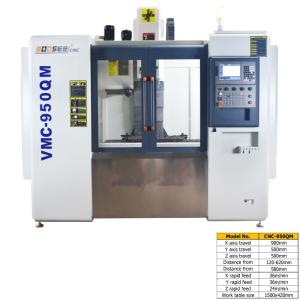 Wholesale VMC CNC Vertical Milling Machine 500mm Z Axis Travel 8000mm/Min Cutting Rapid Feed from china suppliers