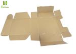 Corrugated Cardboard Display Packaging Food , Black Flat Pack Cardboard Boxes