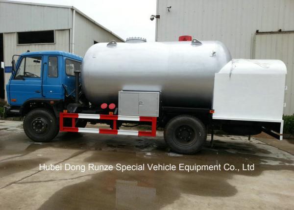 Road Bobtail LPG Gas Tanker With Mobile Dispenser , Bobtail Propane Delivery