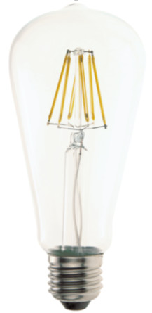 LED Filament 6w G125 600 Lumen LAMP Retro Saving Energy Indoor Chips Transparent Glass Bulb shine brightly new bulb