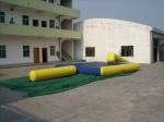 Square Trampoline Combo With Slide Inflatable Water Sports Games With High