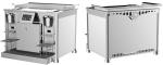 Cappuccino Pod Italian Automatic Coffee Machine Latte Two Brewing Fridge