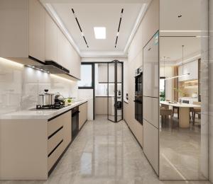 Wholesale Melamine Lacquer Kitchen Cabinets With Handle Design Customized Kitchen from china suppliers
