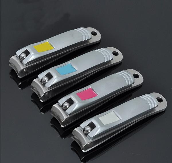 Brushed Stainless Steel Pearl Nickel Plated Finger or Toe Nail Clipper