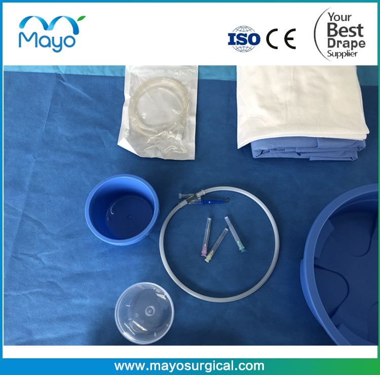 Customized Disposable surgical Angiography Pack drape sterile angio drape Pack