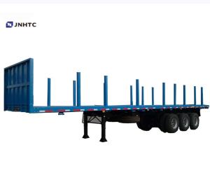 Wholesale 3 Axle 20ft 40ft Flat Bed Container Semi Trailer Gooseneck Container trailer from china suppliers
