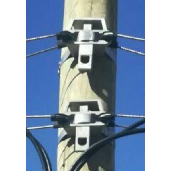 Hardware Aerial Network Universal Pole Bracket ADSS FTTH