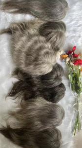 Wholesale Different color gray hair toppers for customize China factory directly supplier wholesale ptice from china suppliers