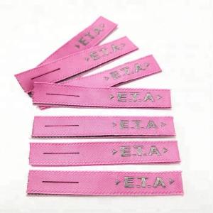 Wholesale High quality custom heat cut satin woven label for clothing and hats from china suppliers