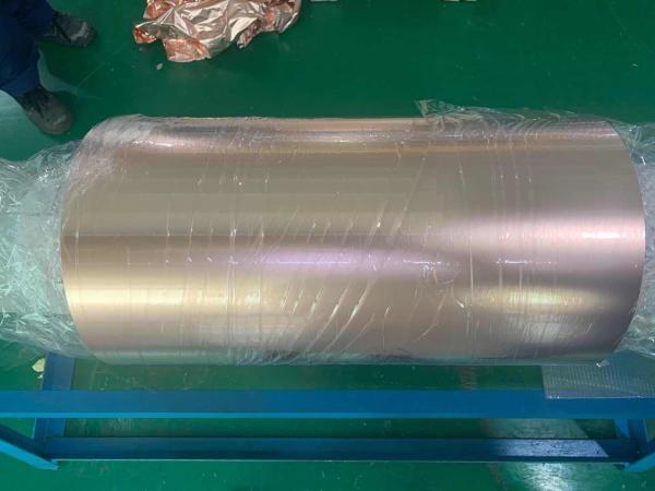 Rolled Copper Foil For Conductive Tape , Custom Inner Diameter Copper Foil Sheet