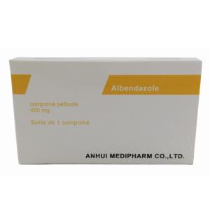 Wholesale Albendazole Tablet 400mg, 1's/Box, GMP Medicines, Bp/USP/Cp from china suppliers