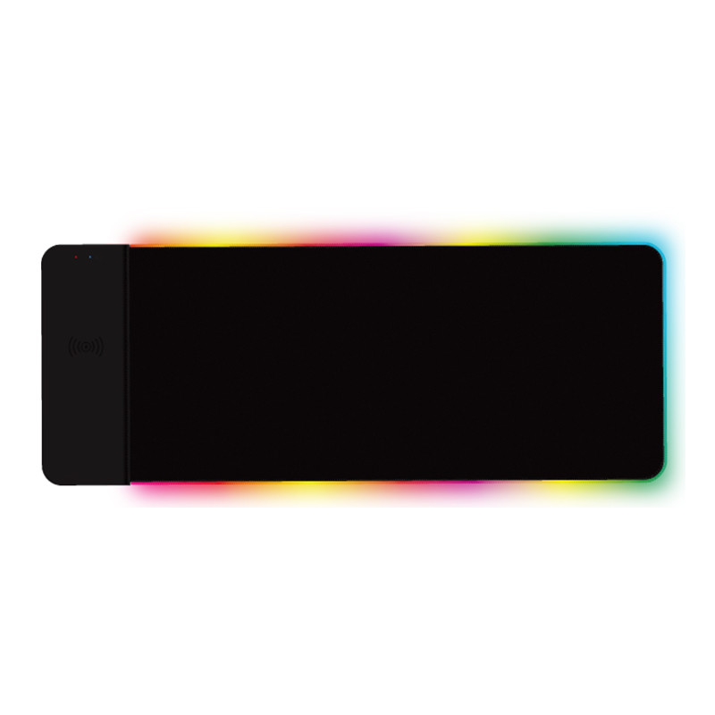 Large RGB Wireless Charging Gaming Mouse Pad 10W 12 Preset Mode LED Strips