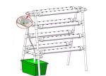 Home Grow Indoor Plant Hydroponic Grow System With 72 Holes Countryside Style