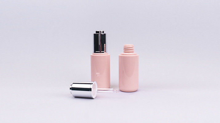 Empty 60ml PETG Dropper Bottle Pink Little Dropper Bottles With Press Top Dropper