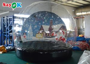 Wholesale Christmas Snow Globe Crystal Ball Inflatable Bubble Tent Background Printing from china suppliers